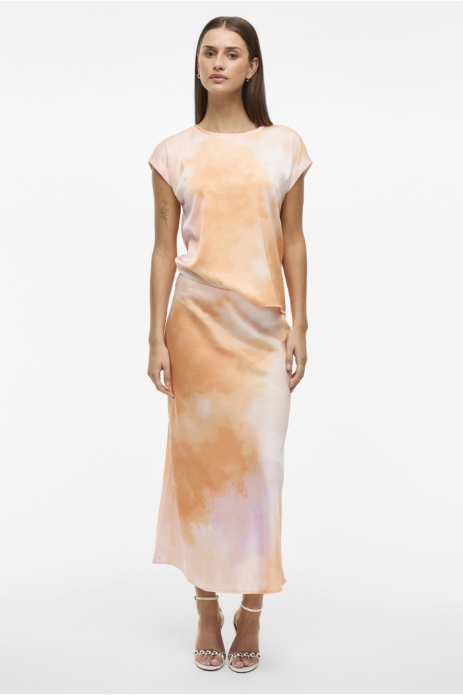 VIELLETTE HW MIDI SKIRT - NOOS 14084182 CADMIUM ORANGE